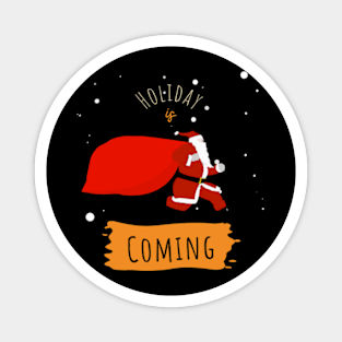 Santa Claus retro vintage Christmas shirt holiday gift stickers Magnet